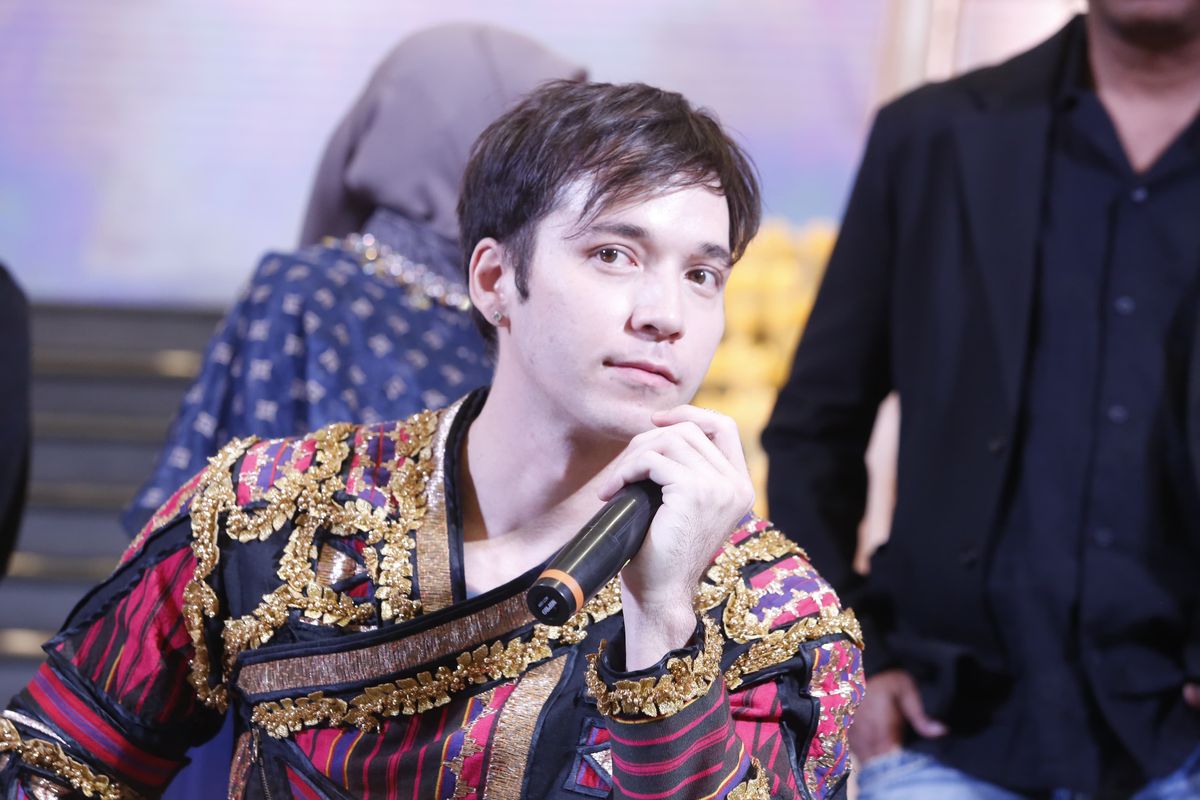 Stefan William dalam acara syukuran serial Jangan Salahkan Aku Selingkuh di Plaza Indonesia, Rabu (24/7/2024).