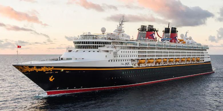 Ilustrasi kapal pesiar - Salah satu kapal pesiar dari Disney Cruise Line.