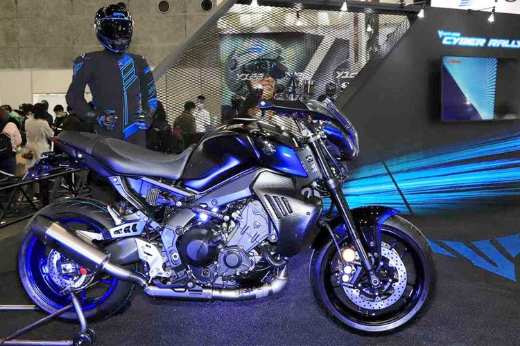 Yamaha melansir MT-09 Cyber ??Rally di Osaka Motorcycle Show 2022.