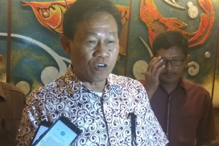 Kepala Badan Penyuluhan dan Pengembangan Sumber Daya Manusia Pertanian, Kementerian Pertanian Momon Rusmono di Pontianak, Kalimantan Barat (13/1/2018) 