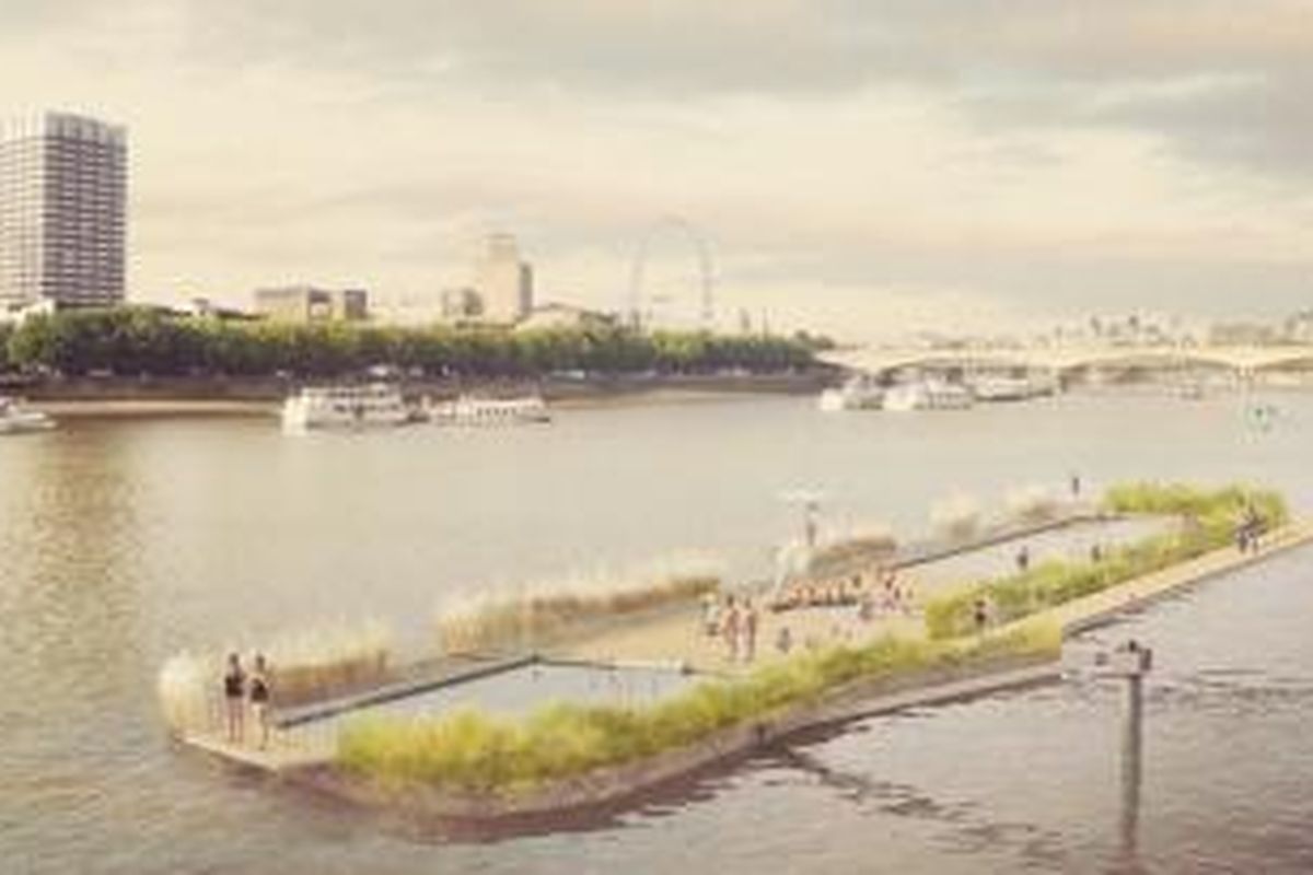 The Thames Baths Project menawarkan kolam renang publik bagi penduduk London. Proyek yang mulanya diluncurkan pada 2013 tersebut tidak hanya ditujukkan bagi para perenang, namun juga menjadi lokasi aman bagi ikan, burung, dan berbagai jenis tanaman.
