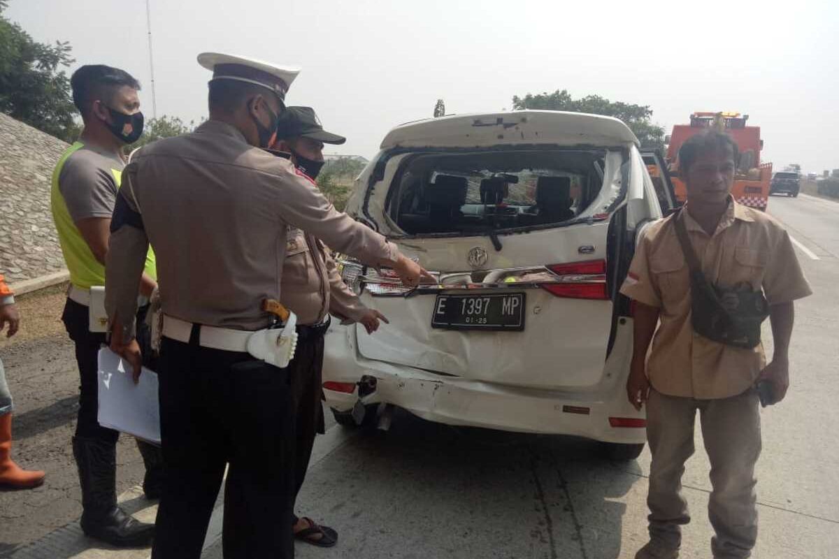 Satu orang tewas dalam kecalakaan beruntun di tol Cipali kilometer 84+800, Subang, Jumat (11/9/2020) sekitar pukul 12.35 WIB.