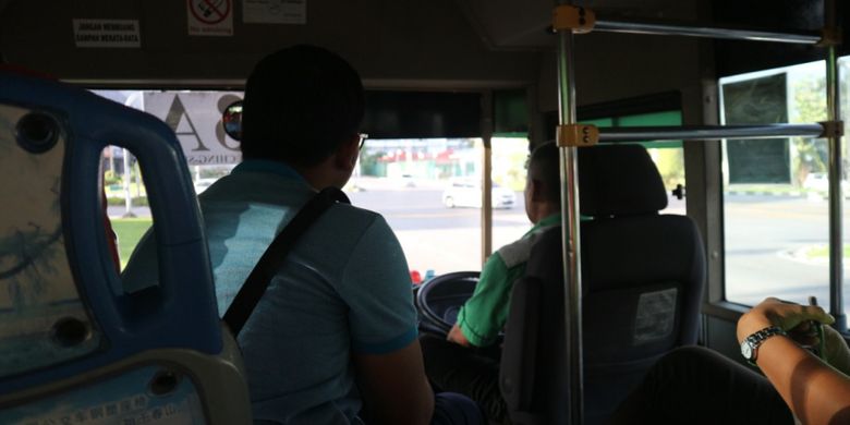 Interior bus Kuching, Malaysia.