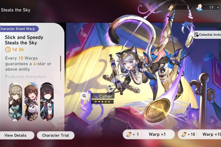 Sistem gacha di Honkai Star Rail.