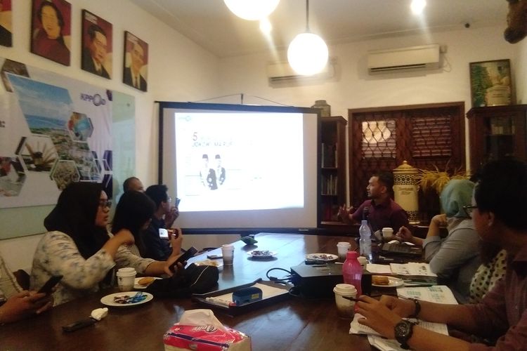 KPPOD memaparkan sejumlah outlook otonomi daerah dan tema lainnya termasuk omnibus law kepada awak media, di Jakarta, Minggu (15/12/2019).