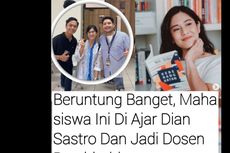 Mahasiswa UI Dapat Dosen Pembimbing Dian Sastrowardoyo, Ini Kisahnya