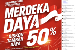 PLN Beri Diskon Tambah Daya Listrik 50 Persen, Berlaku sampai 25 Agustus 2026