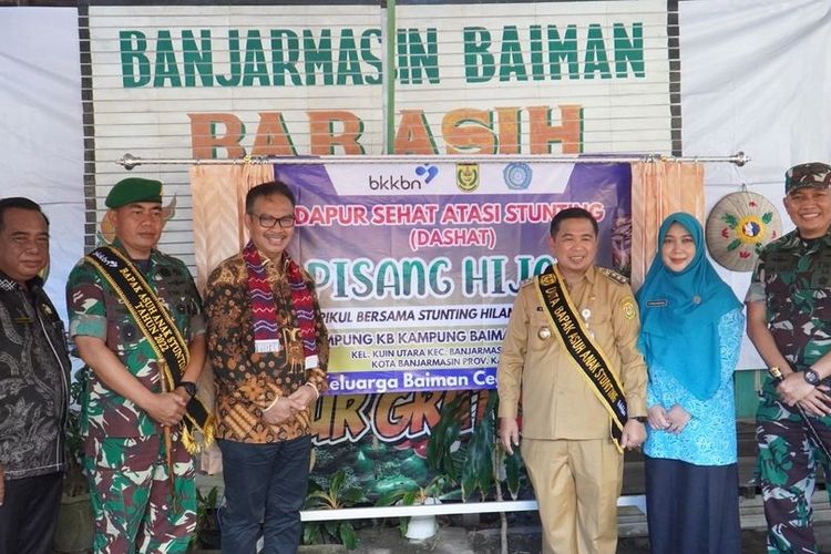 Lanching Dapur Sehat Atasi Stunting (Dashat) Kampung Keluarga Berkualitas Kampung Baiman Kelurahan Kuin Utara