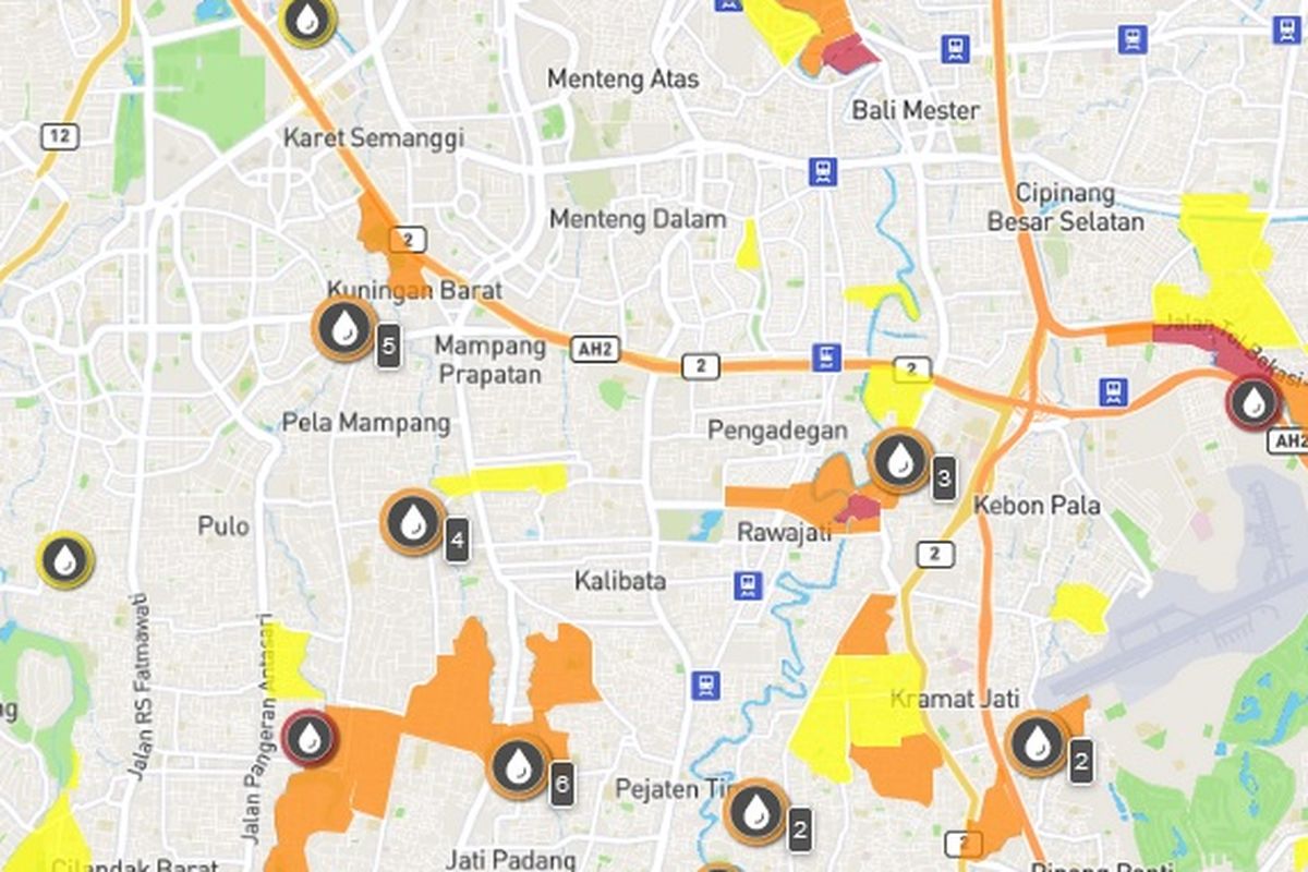 Pantau banjir di Jakarta, Bekasi, dan sekitarnya lewat petabencana.id