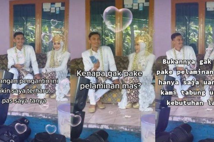 Perempuan asal Cilacap, Jawa Tengah, Saraswati (21) menceritakan pengalamannya menikah tanpa pelaminan. 