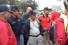 JK Tinjau Lokasi Banjir Kampung Pulo