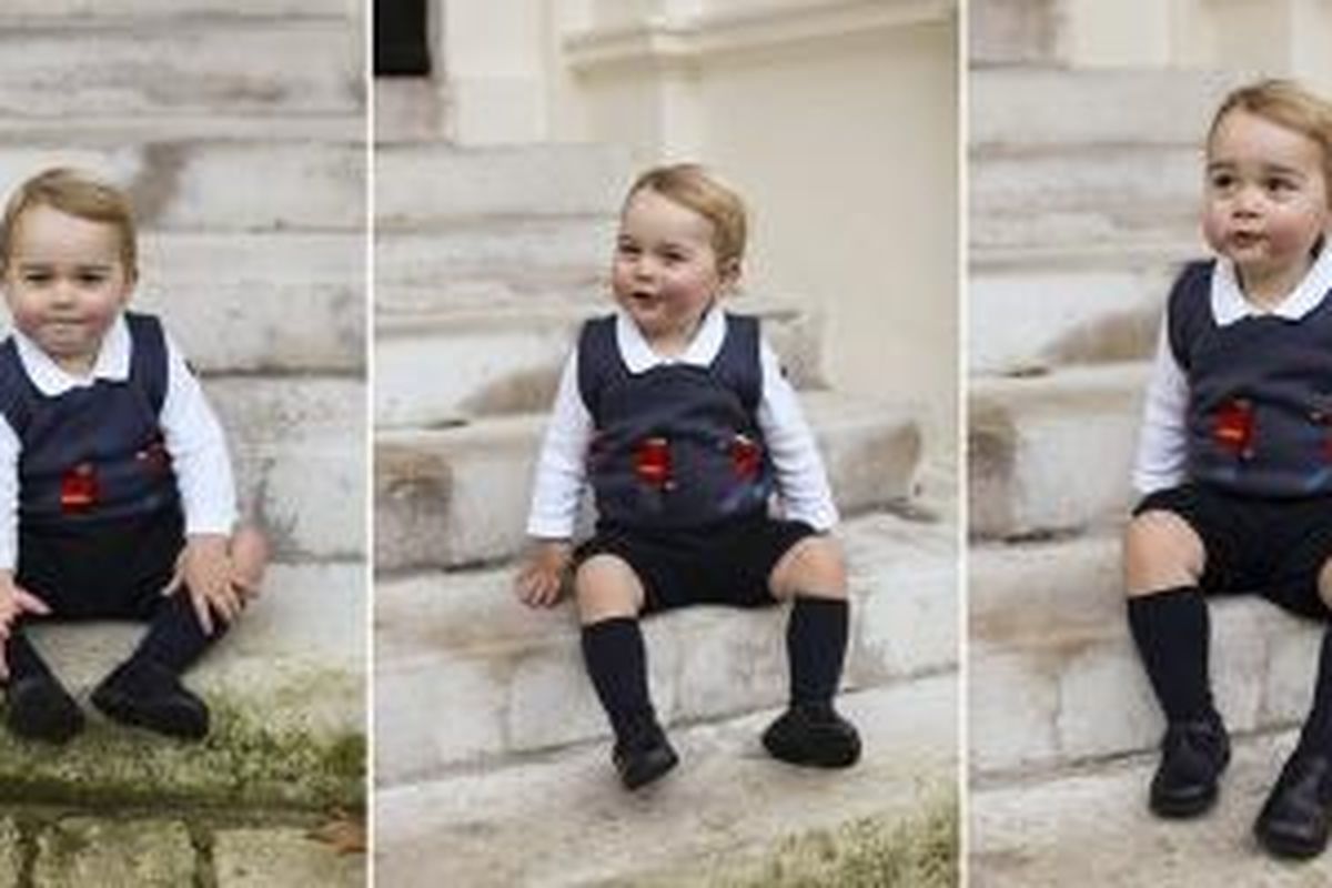 Foto terbaru Pangeran George untuk kartu natal keluarga Pangeran William dan Kate Middleton