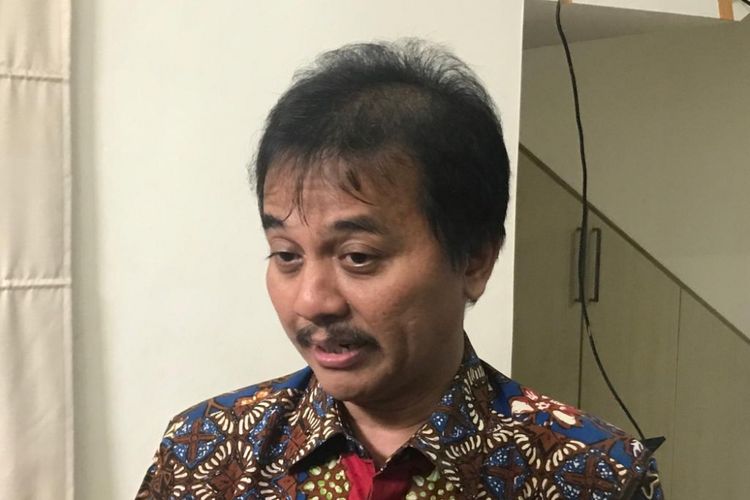 Anggota Komisi I DPR RI Roy Suryo saat ditemui di kantor Indikator, Jakarta Pusat, Rabu (23/1/2019).