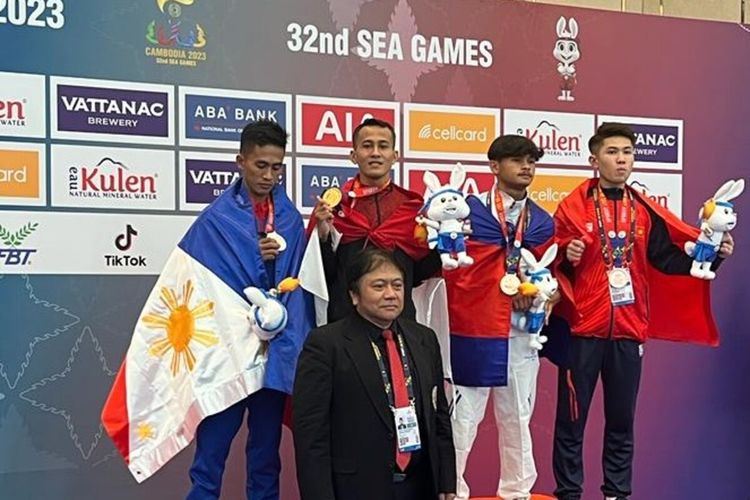 Khoirudin Mustakim, pesilat asal Desa Karangpakel, Klaten, Jawa Tengah, berhasil menyabet medali emas di ajang SEA Games 2023 di Kamboja.