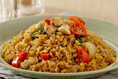 Nasi Goreng Lada Hitam ala Restoran, Masak untuk Makan Malam 