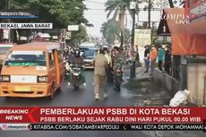 PSBB Hari Pertama, Lalu Lintas di Bekasi Masih Ramai