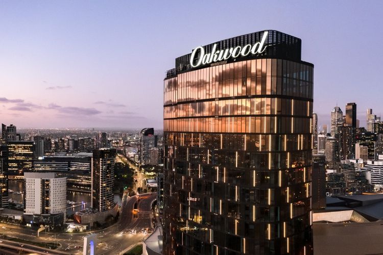 Ilustrasi apartemen Oakwood.