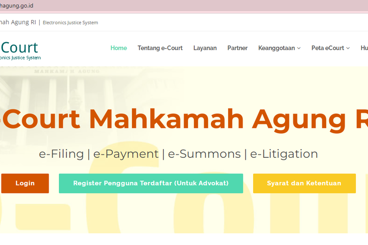 E-Court Mahkamah Agung