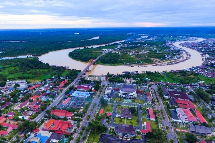 Lanskap Kota Palangkaraya, Kalimantan Tengah.