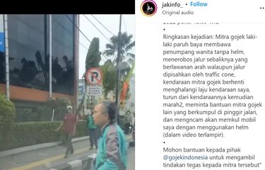Pengemudi Ojol Disebut Lawan Arah lalu Marah-marah ke Pengendara ...