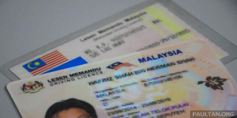 Surat izin mengemudi (SIM) Malaysia.