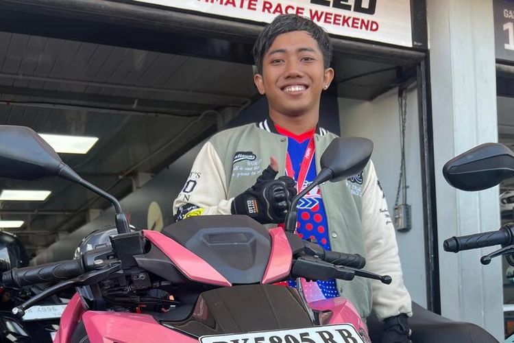 I Putu Cipta Adi Pratama mengaku senang bisa mengikuti ajang Riding Experience di Mandalika.