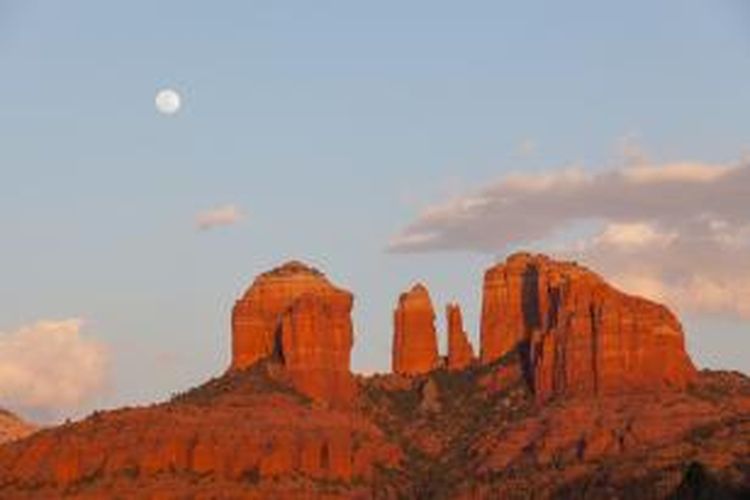 Taman nasional Red Rock di Sedona, Arizona, Amerika Serikat. 