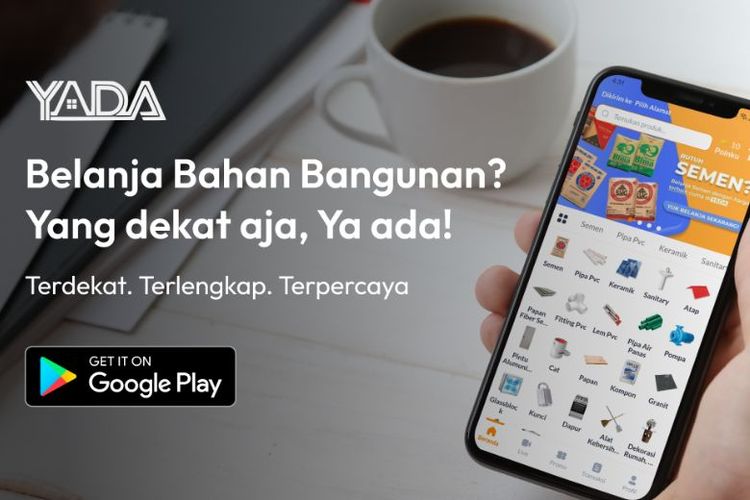 Diluncurkan sejak 2023, YADA menjadi salah satu pionir dalam industri digital marketplace bahan bangunan yang menawarkan pengalaman berbelanja yang lebih mudah dan efisien. 