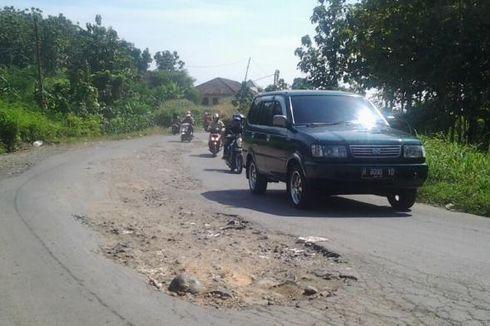 Tanah Labil, Jalur Alternatif Kendal-Ungaran yang Rusak Belum Diperbaiki