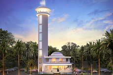 Citra Swarna Bangun Masjid dengan Minaret Setinggi 24 Meter