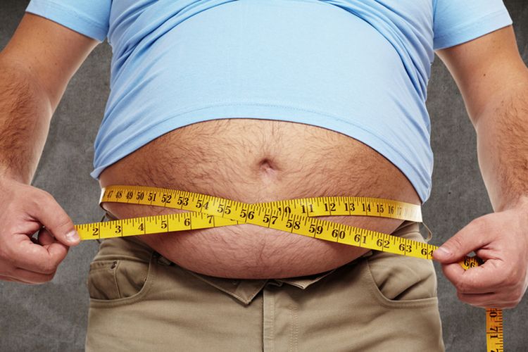Ilustrasi kelebihan berat badan yang memiliki risiko penyakit serius lebih tinggi. 