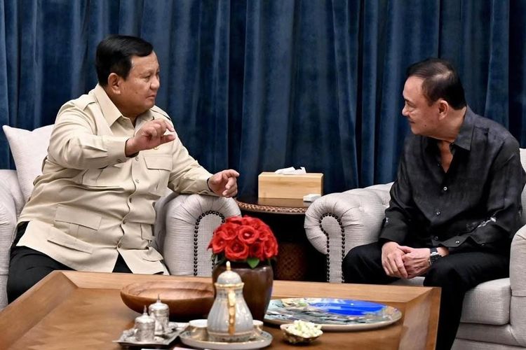 Usai Lepas PM Modi, Prabowo Bertemu Eks PM Thailand Thaksin Shinawatra dan Anaknya di Kertanegara