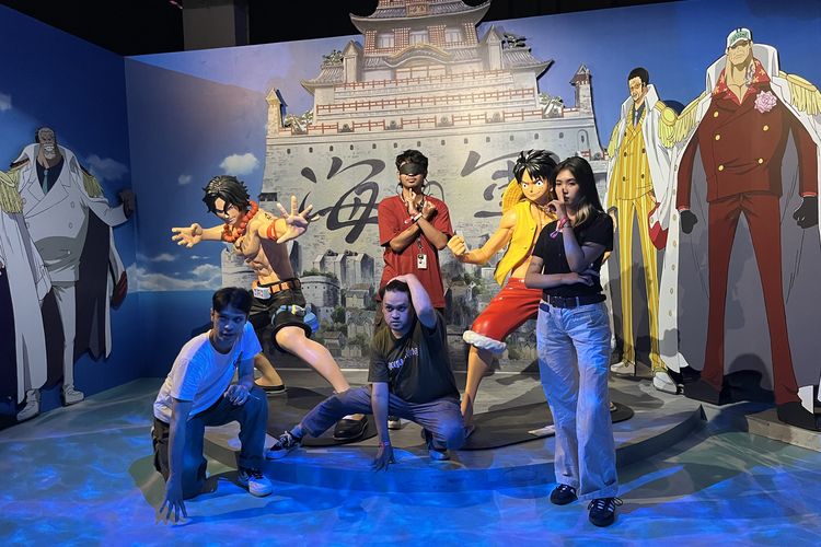 Pameran One Piece di Mall Of Indonesia (MOI), Kelapa Gading, Jakarta Utara, Selasa (7/11/2023).