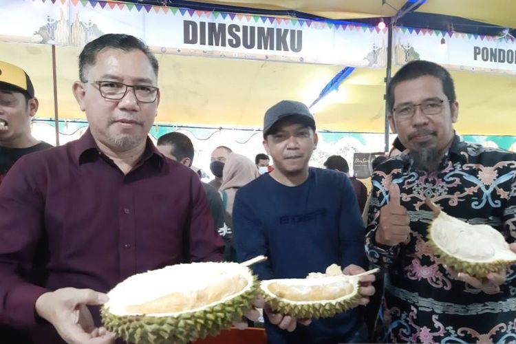 Kepala Dinas Tanaman Pangan dan Hortikultura Provinsi Kalimantan Barat, Florentinus Anum di Festival Durian dan UMKM Bumi Khatulistiwa pada Senin (7/11/2022).