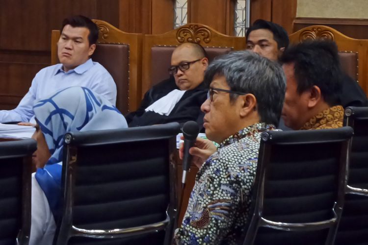 Direktur PT Quadra Solutions, Anang Sugiana Sudihardjo, di Pengadilan Tipikor Jakarta, Jumat (3/11/2017).