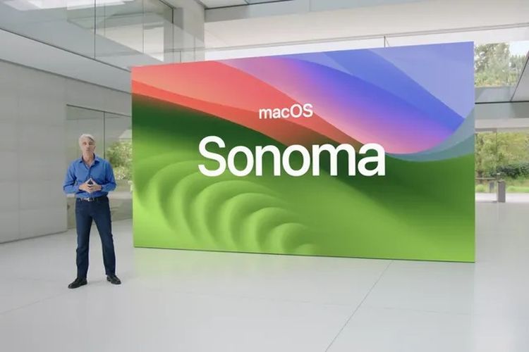 MacOS Sonoma resmi diluncurkan di ajang WWDC 2023, Senin (5/6/2023) waktu AS.