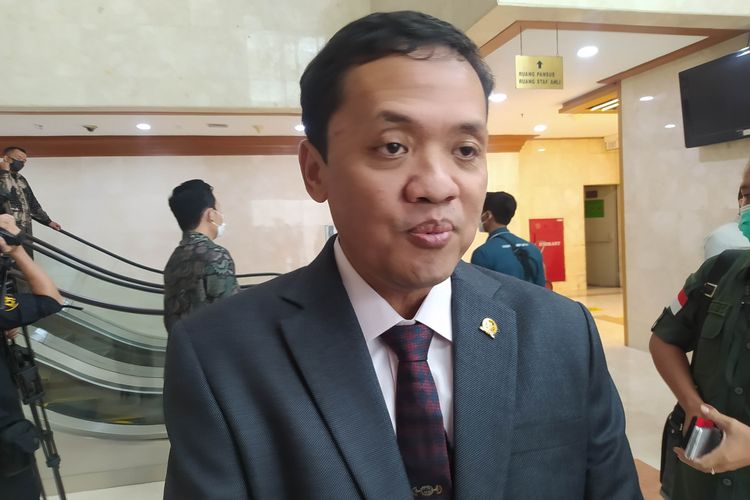 Anggota Komisi III DPR Fraksi Gerindra Habiburokhman saat ditemui di Gedung DPR RI, Senayan, Jakarta, pada Selasa (5/7/2022). 
