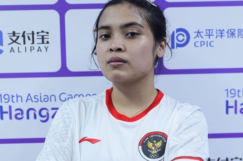 Hasil Bulu Tangkis Asian Games 2022: Gregoria Jatuh Bangun, Indonesia Vs China 0-1