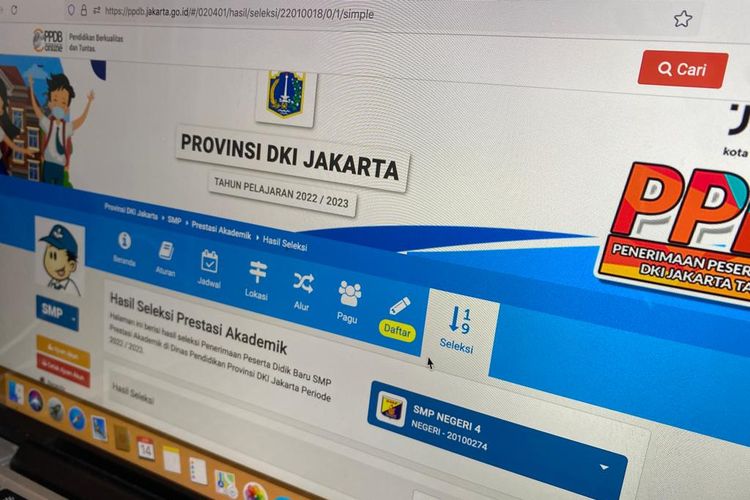 Link pengumuman PPDB Jakarta 2022 jenjang SD-SMA