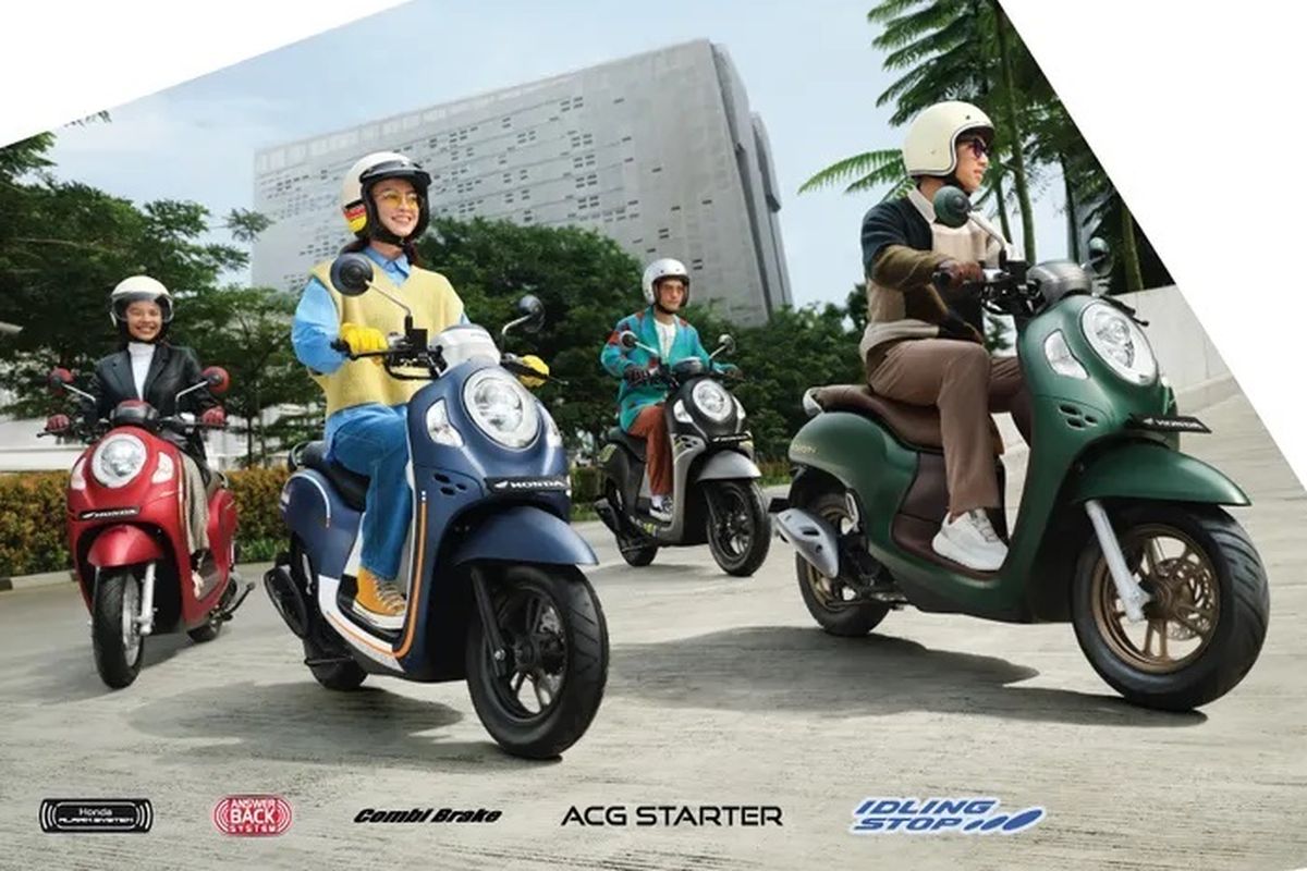 Ilustrasi Honda Scoopy terbaru