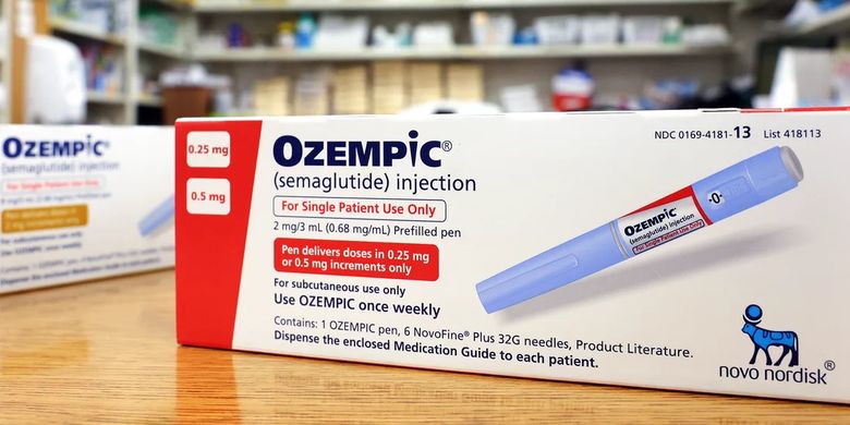 Obat diabetes Ozempic yang menjadi obat off-label untuk menurunkan berat badan.