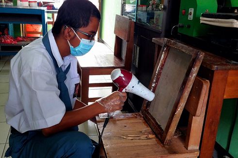 Sekolah Tatap Muka, Siswa SLBN 5 Antusias Ikut Kelas Sablon hingga Menjahit