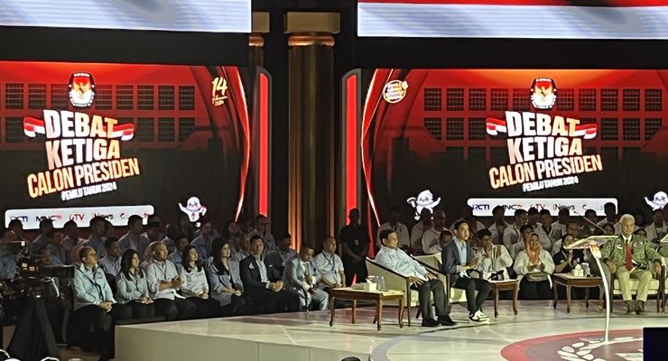 Debat soal Geopolitik, AHY Duduk Terdepan di Belakang Prabowo