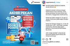 Kesempatan Terakhir Hari Ini dan Besok, Hadiah Promo Akhir Pekan dari MyPertamina