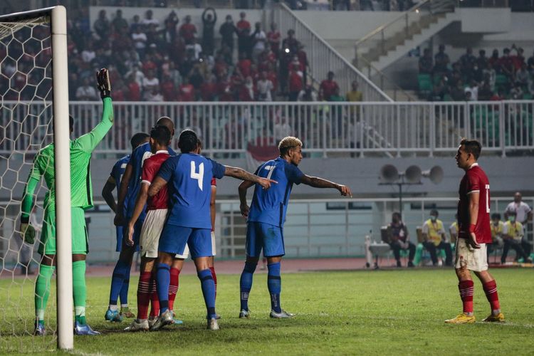 Laga Indonesia vs Curacao di Stadion Pakansari, Bogor, Selasa (27/9/2022) malam WIB.