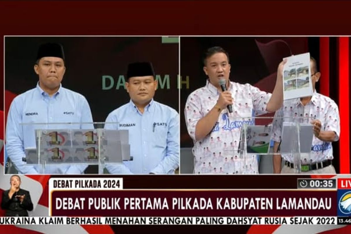 Debat Pilkada Lamandau: Paslon 2 Soroti Sepinya Pasar Tradisional