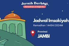 Jadwal Imsak dan Buka Puasa di Provinsi Jambi, 20 Maret 2024