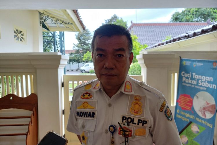 Kepala Satuan Polisi Pamong Praja Daerah Istimewa Yogyakarta, Noviar Rahmad saat ditemui di Kompleks Kepatihan, Rabu (5/10/2022)