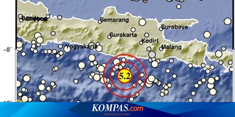 Gempa Pacitan Tadi Malam Dekat dengan Sumber Gempa Besar 1937 - Vimarsana News