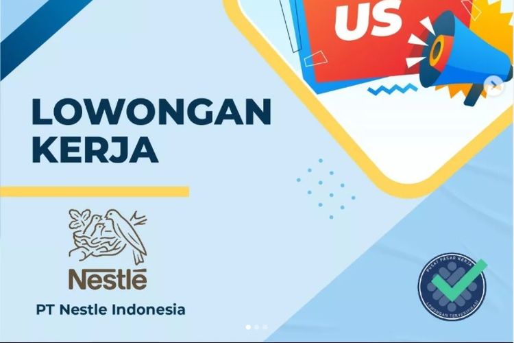 PT Nestle Indonesia membuka lowongan kerja untuk lulusan S1 dan berpengalaman.